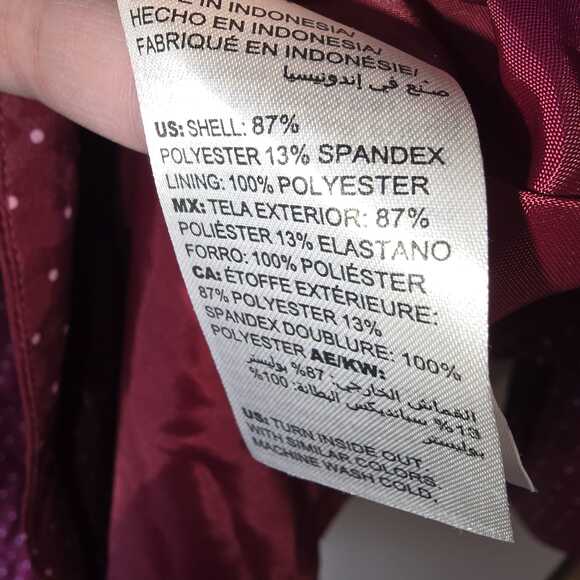 NWT Chico's Zenergy Cherry Red Jacket Size 4 20 22 Polka Dot Animal Print Anarok - Picture 10 of 12